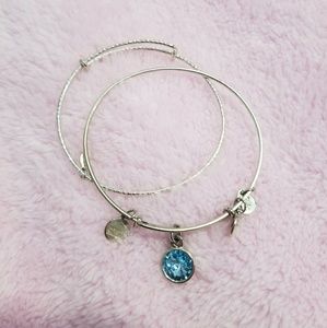 Alex and Ani March Birthday Stone & Extra Bangle